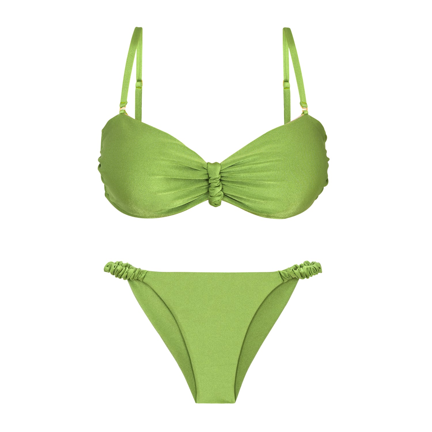 Product Front: Rio De Sol Set Set Shimmer-Botanica Bandeau-Crispy Cheeky-Crispy