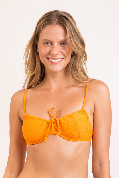 Gallery: Rio De Sol Top Top Dots-Mango Balconet-Tie