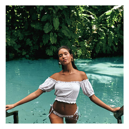 Image 05: Lua Morena Set Ciganinha Laise Branco