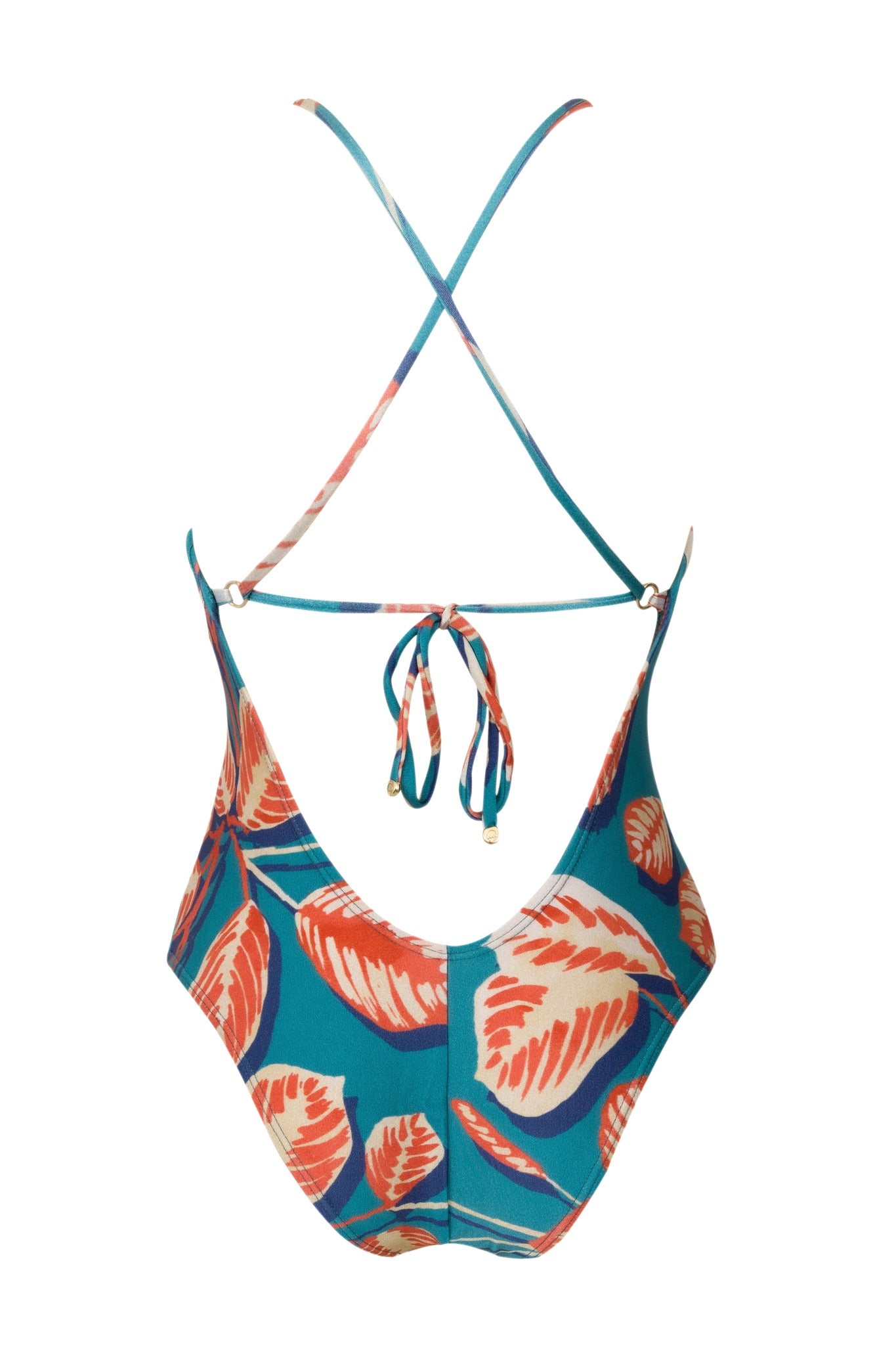 Product Back: La Playa One-Piece Maio Body Folhagem