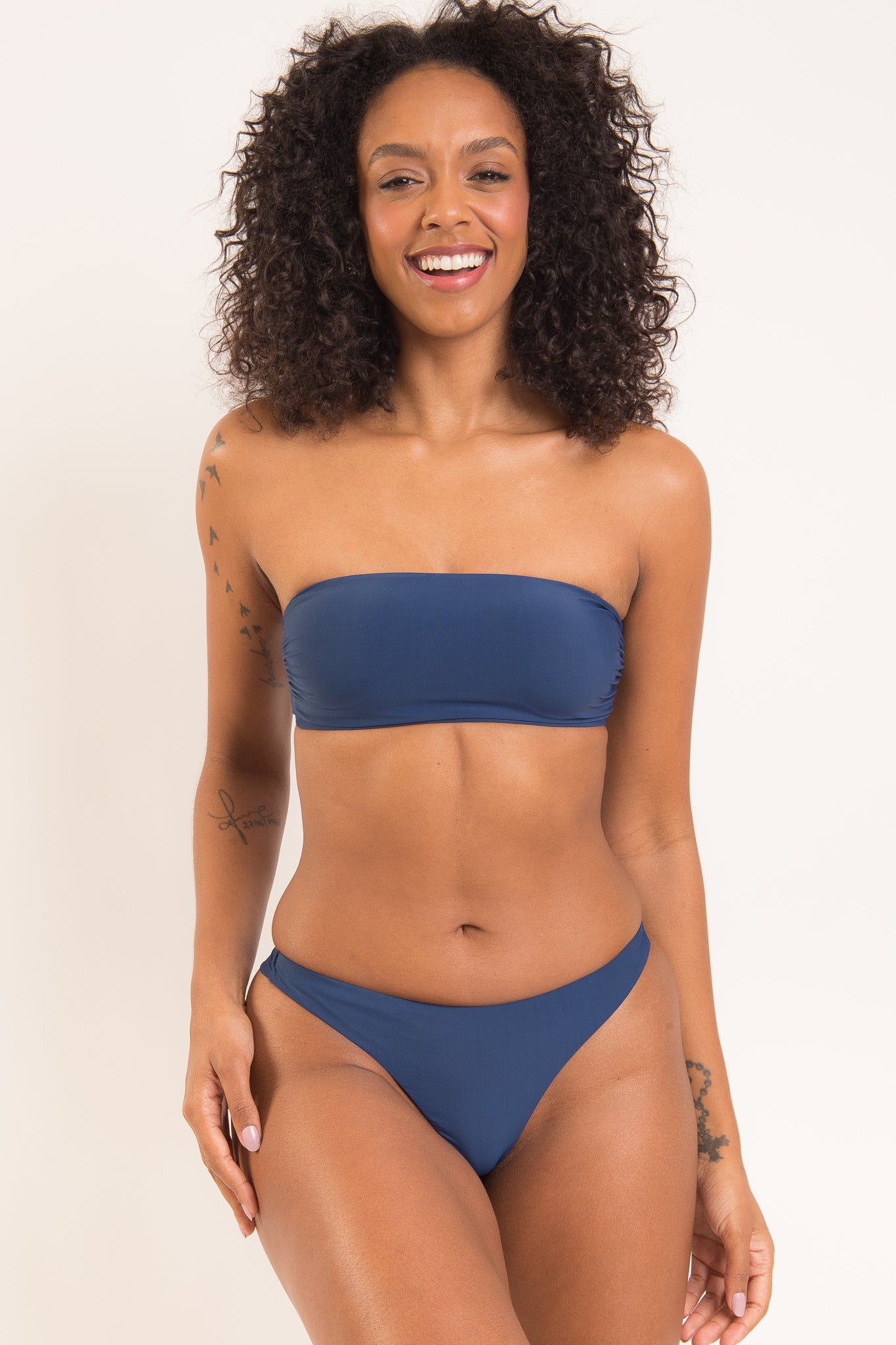 Image 09: Rio De Sol Set Set Navy Bandeau-Reto Nice-Fio