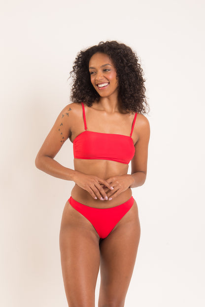 Image 03: Rio De Sol Set Set Rouge Bandeau-Reto Nice-Fio