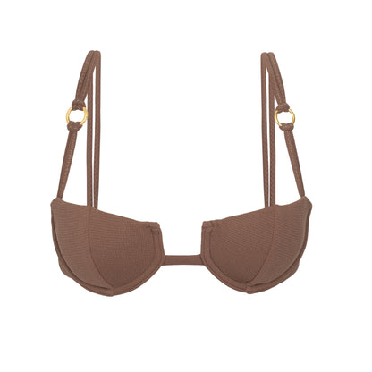 Product Front: Rio De Sol Top Top Sand-Cappuccino Juliette-Aya
