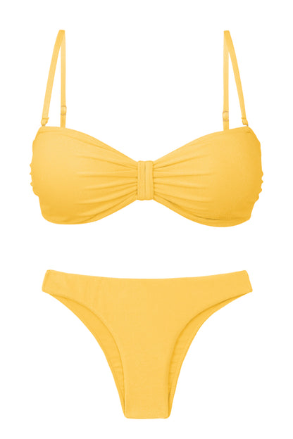 Product Front: Rio De Sol Set Set Malibu-Yellow Bandeau-Duo Essential