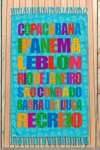 Product Front: Bali Blue Pareo Canga Praias Rio Azul