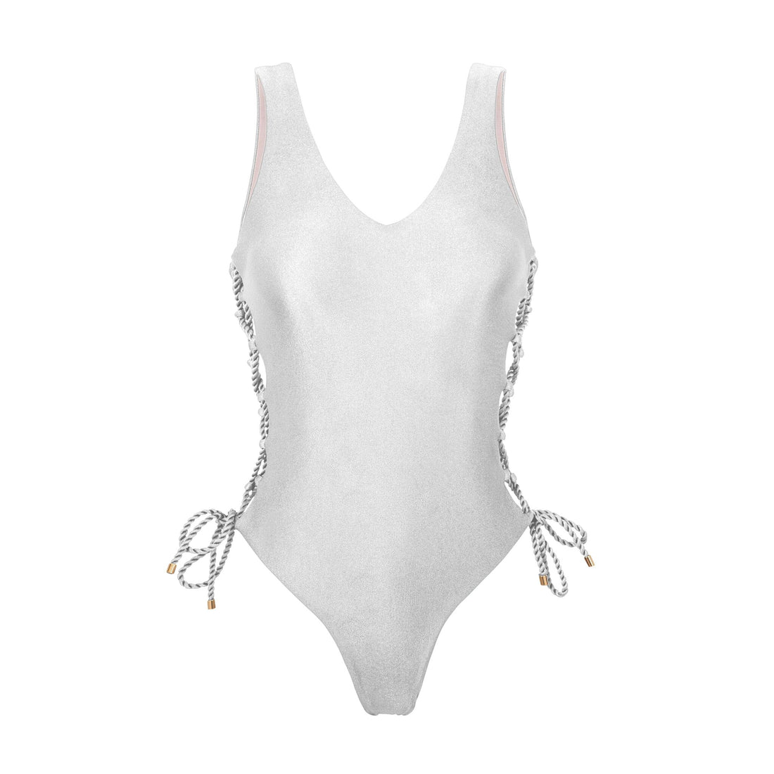 Product Front: Rio De Sol One-Piece Shimmer-White Zoe