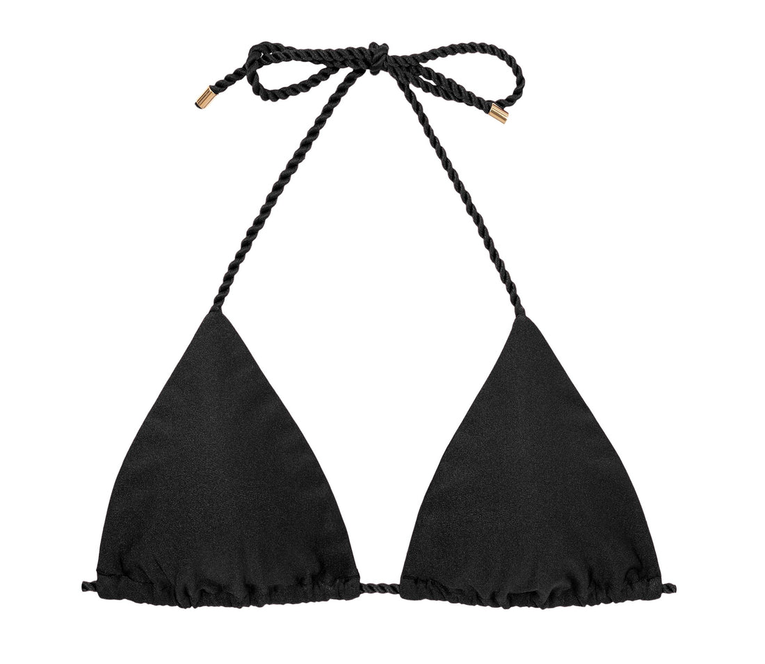Product Front: Rio De Sol Top Top Shimmer-Black Tri-Rope