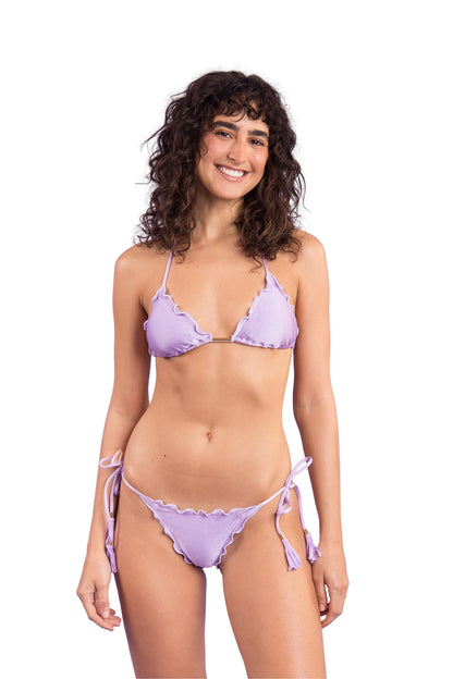 Model Front: Rio De Sol Two Piece Swimwear Set Shimmer-Harmonia Frufru-Fio