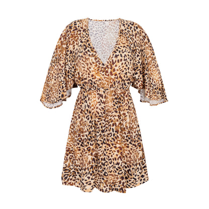 Product Front: Rio De Sol Mini Dress Leopard Mini Dress