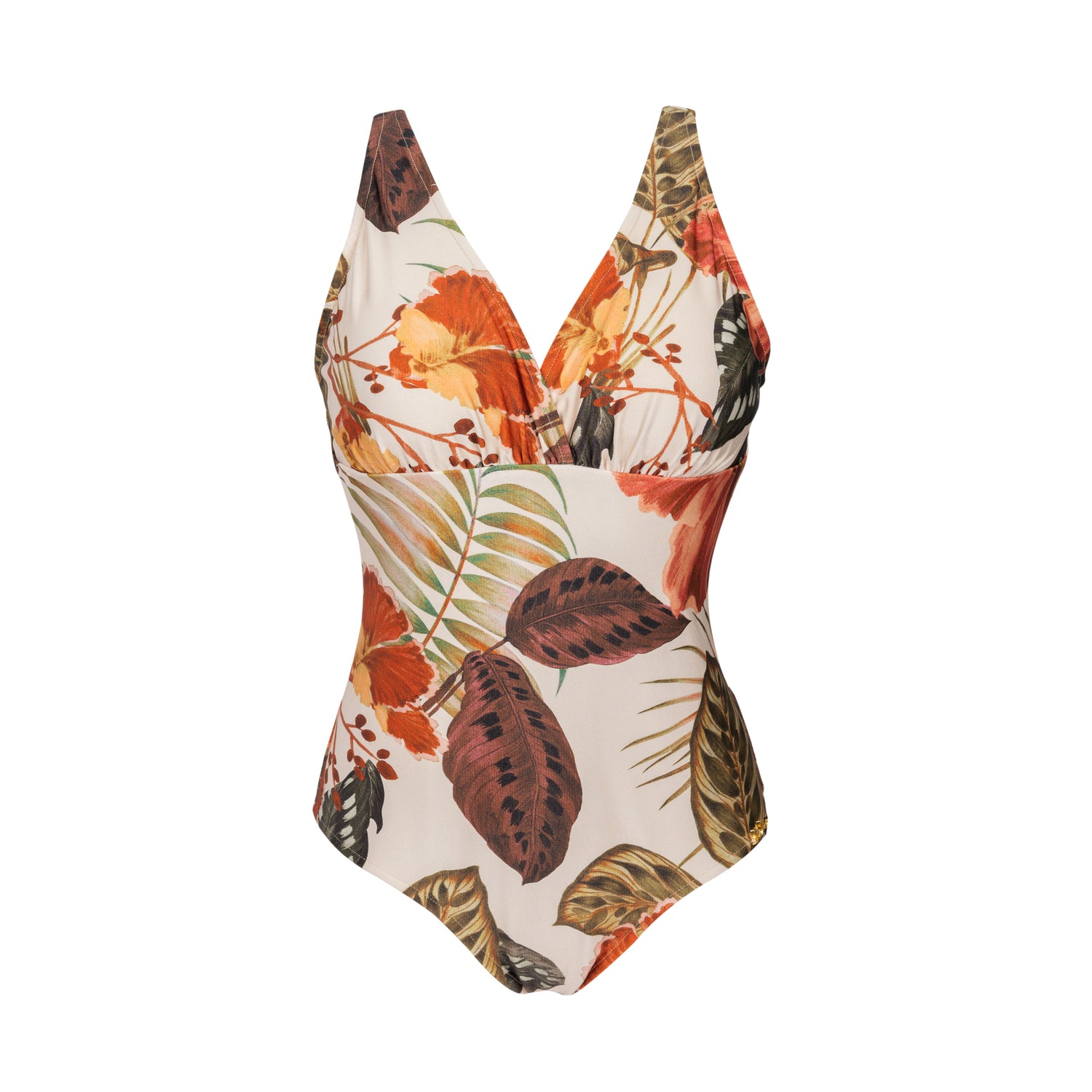 Product Front: Lua Morena One-Piece Brisa-Tropical Maio Compressao