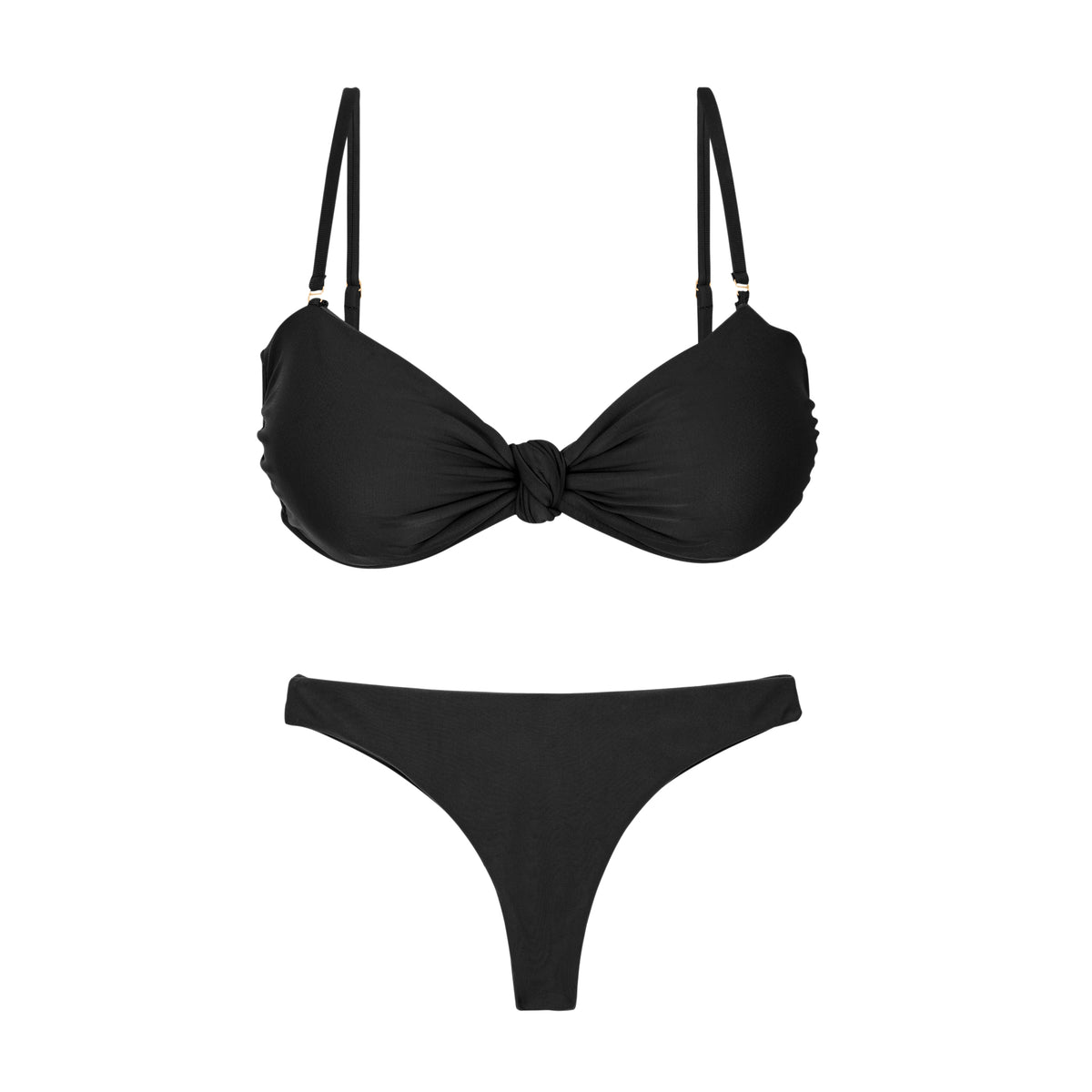 Product Front: Rio De Sol Set Set Touch-Black Bandeau-Joy Mia