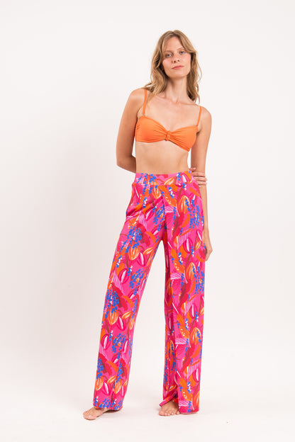 Model Front: Rio De Sol Beach Trousers Flavors Wide Pants