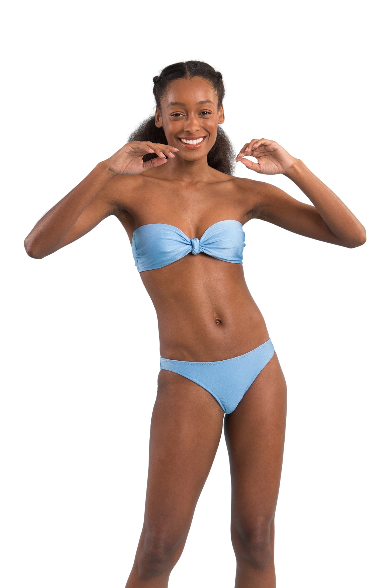 Image 08: Rio De Sol Set Set Shimmer-Baltic-Sea Bandeau-Joy Essential