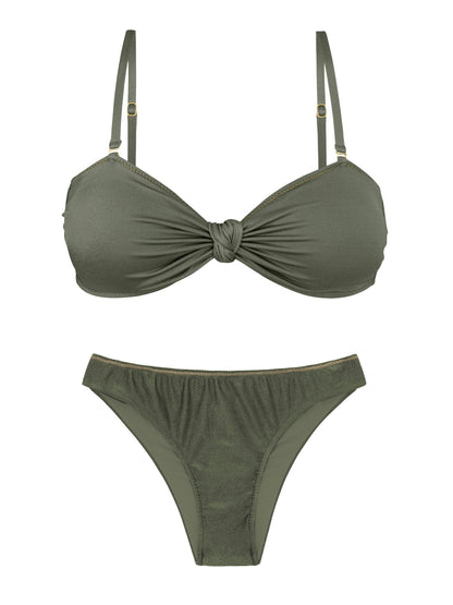 Product Front: Rio De Sol Set Set Croco Bandeau-Joy Essential
