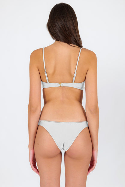 Model Back: Rio De Sol Bottom Bottom Shimmer-White Essential