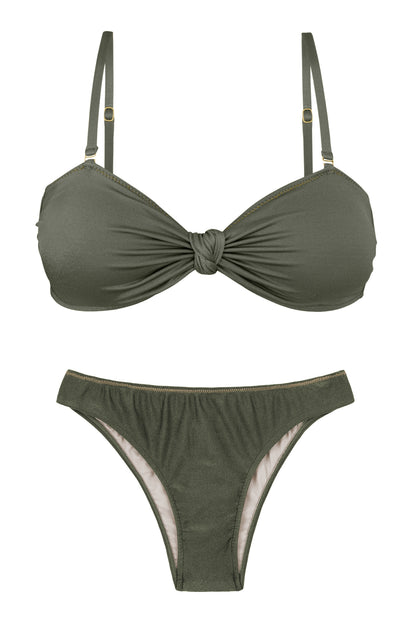Product Front: Rio De Sol Set Set Croco Bandeau-Joy Essential
