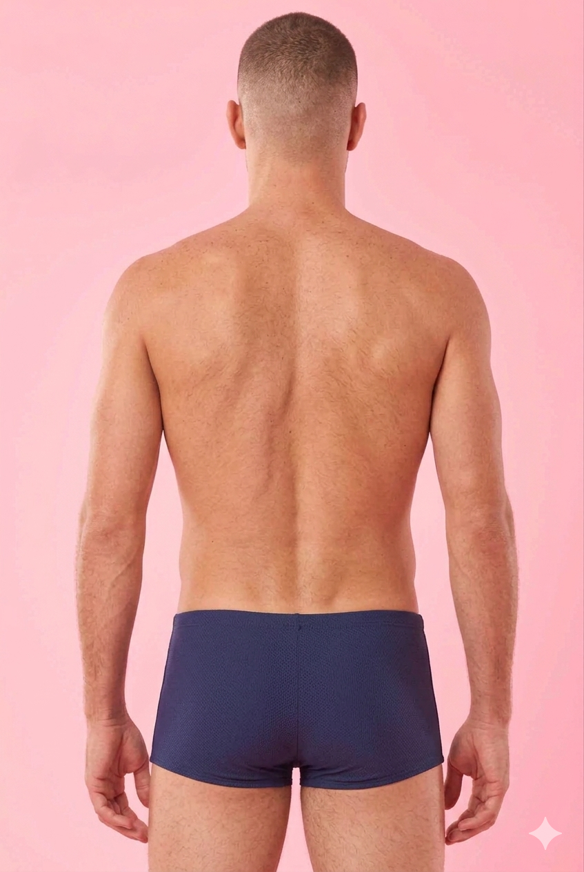 Model Back: Blueman Sunga / Boxer Sunga Army Lisa Azul Marinho