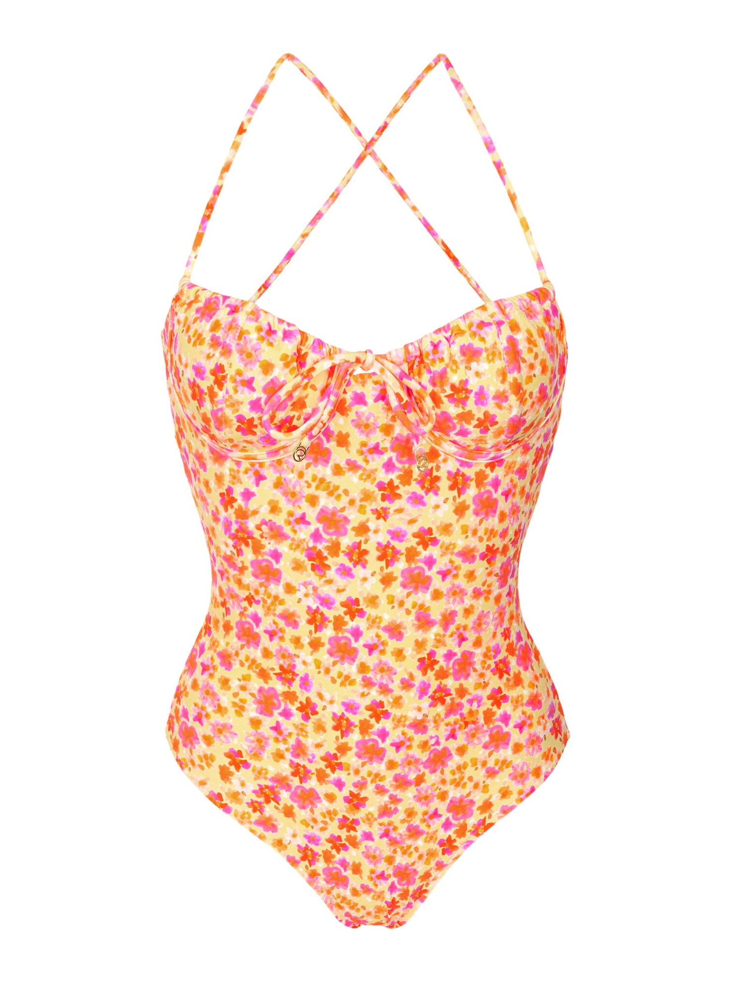 Product Front: Rio De Sol One-Piece Ditsy-Butter Julia