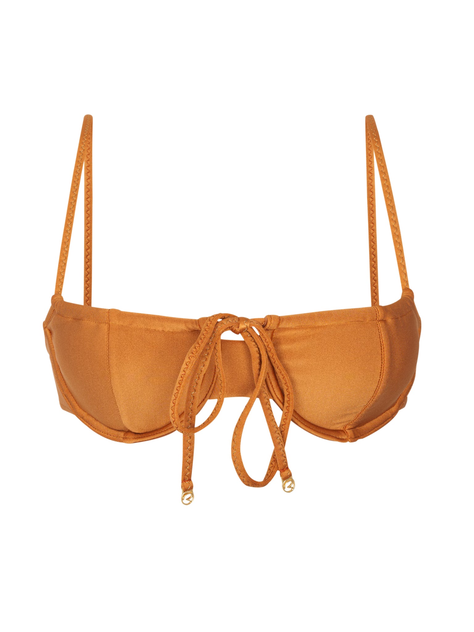 Product Front: Rio De Sol Top Top Shimmer-Nocciola Balconet-Tie