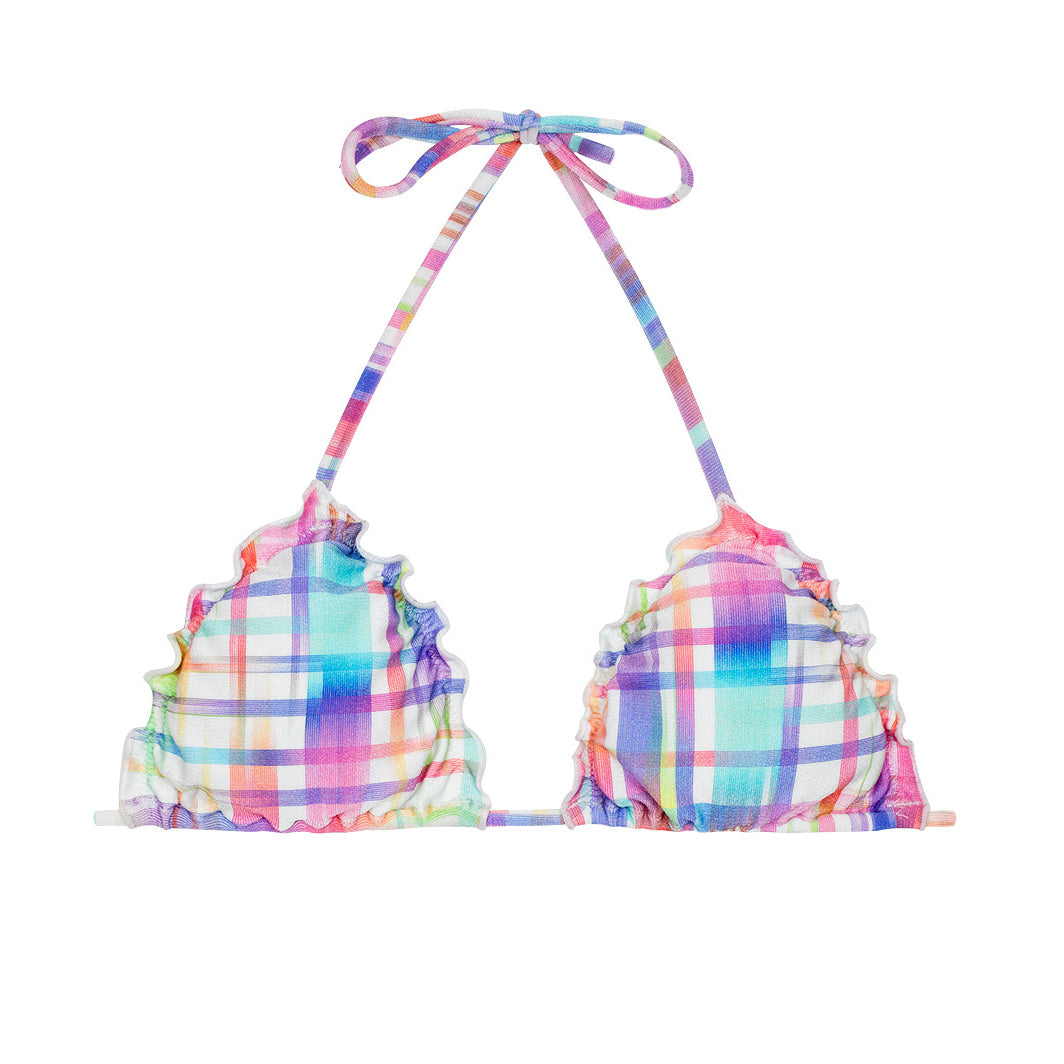 Product Front: Rio De Sol Top Soutien Plaid Frufru