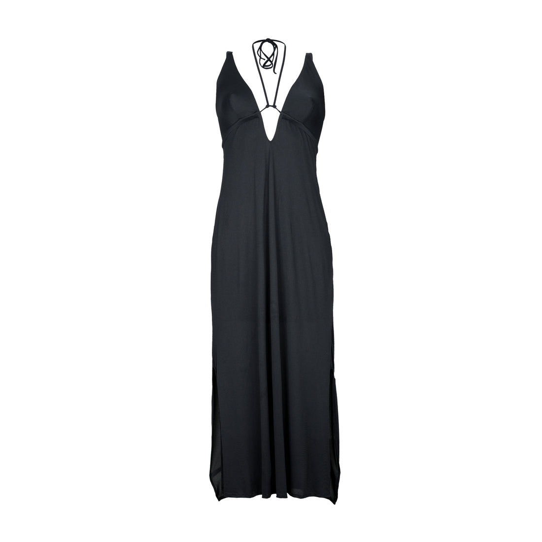 Product Front: Rio De Sol Maxi Dresses Black Saida Yara