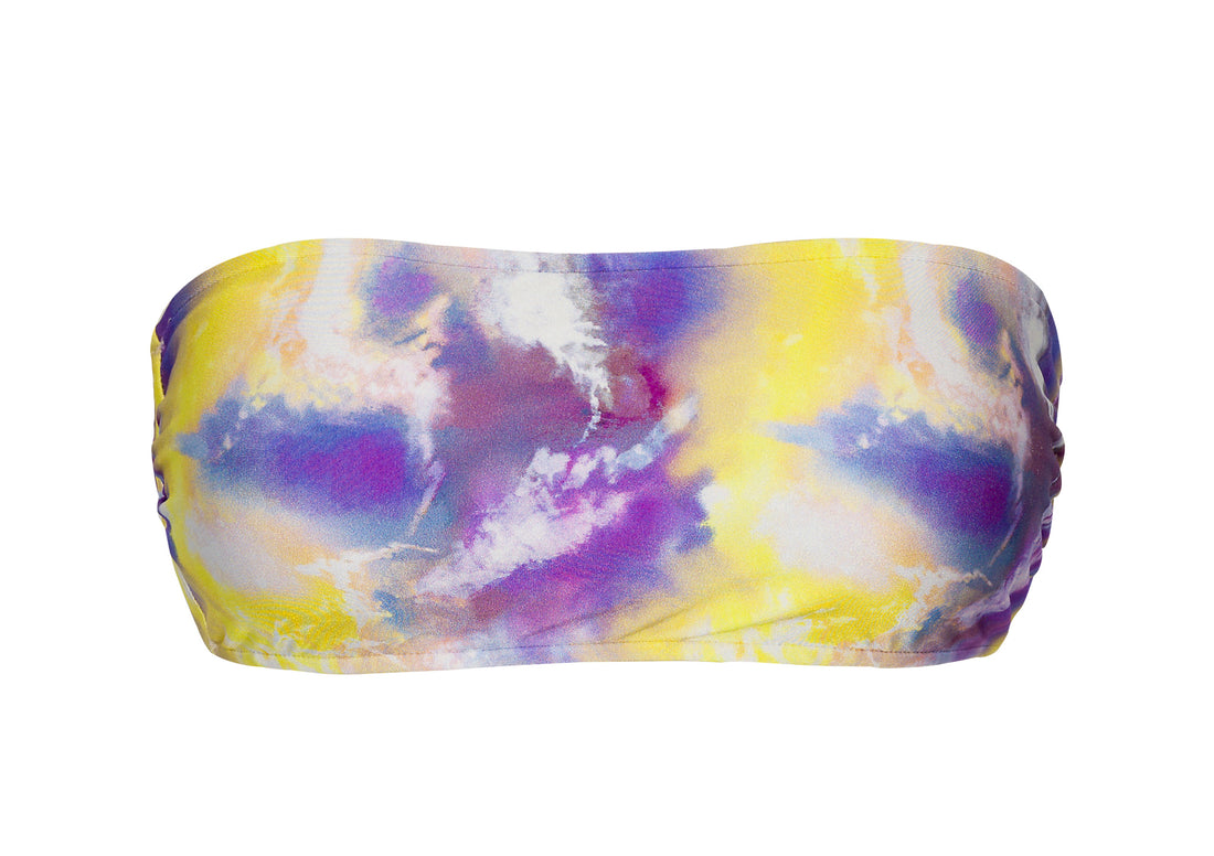 Product Front: Rio De Sol Top Top Tiedye-Purple Bandeau-Reto