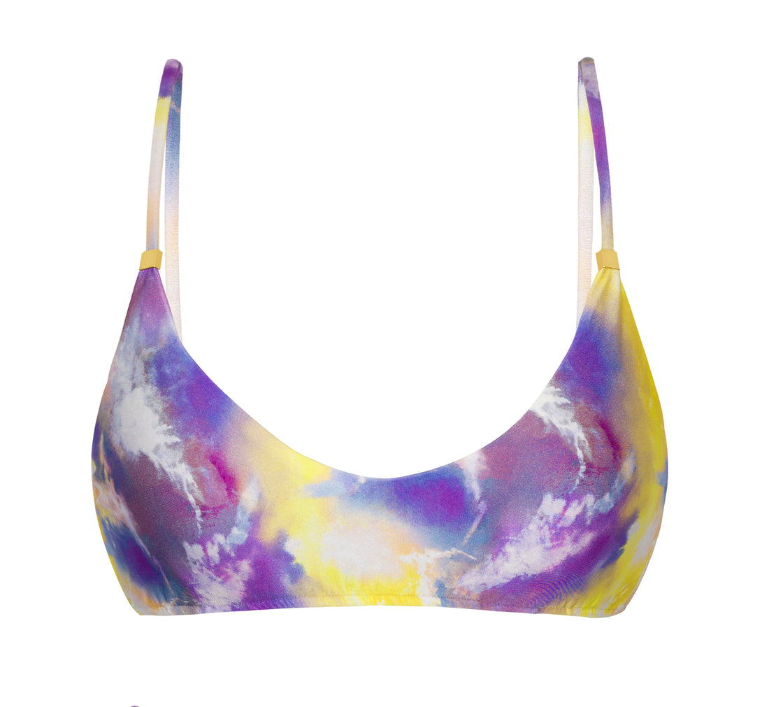 Product Front: Rio De Sol Top Top Tiedye-Purple Bralette