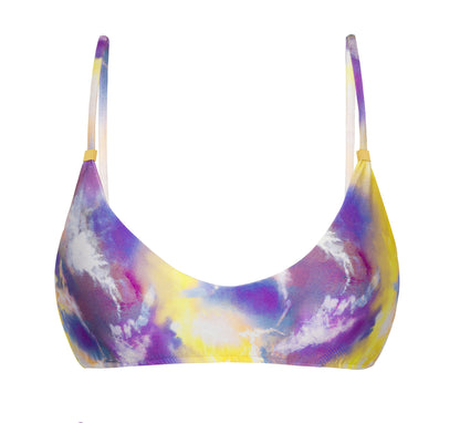 Product Front: Rio De Sol Top Top Tiedye-Purple Bralette