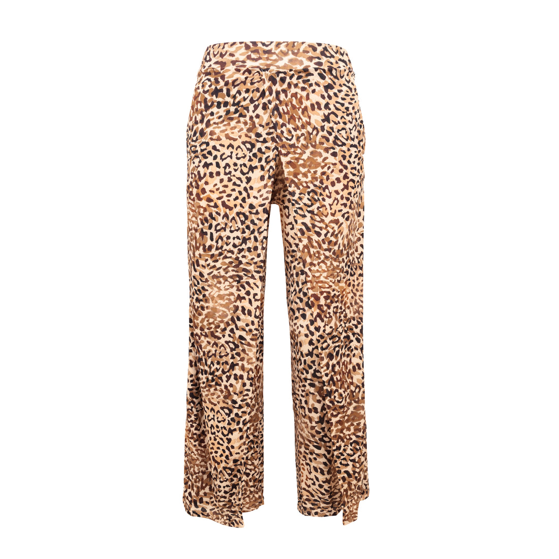 Product Front: Rio De Sol Beach Trousers Leopard Wide Pants