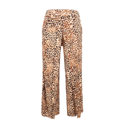 Product Front: Rio De Sol Beach Trousers Leopard Wide Pants