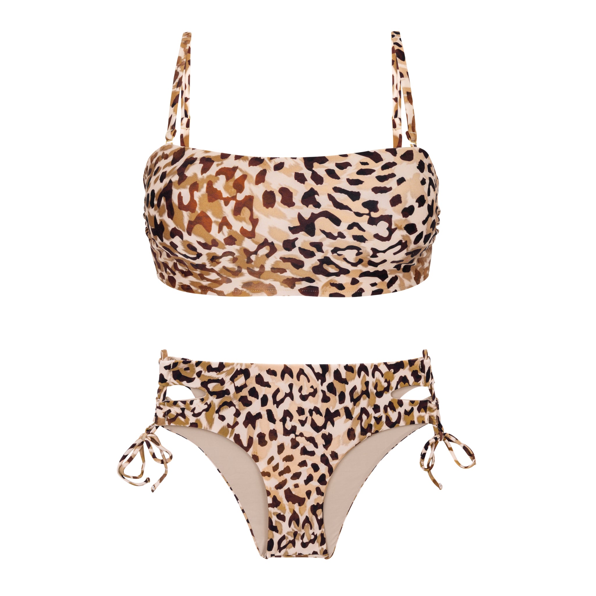 Product Front: Rio De Sol Set Set Leopard Bandeau-Reto Madrid