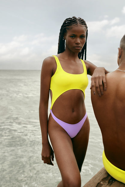 Image 10: Blueman One-Piece Maio Rj Liso Ver24 Amarelo