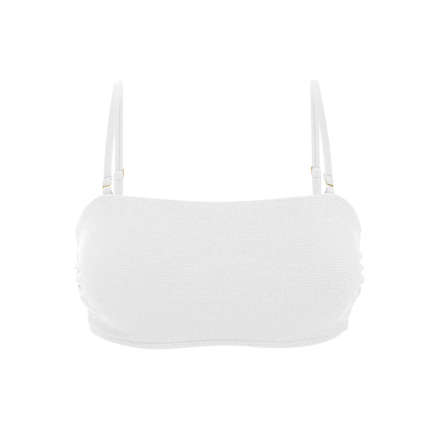 Product Front: Rio De Sol Top Top Sand-White Bandeau-Reto