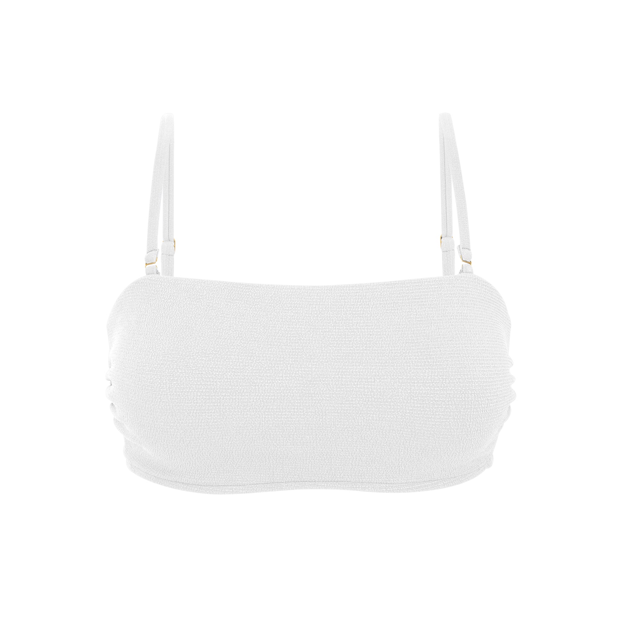 Product Front: Rio De Sol Top Top Sand-White Bandeau-Reto