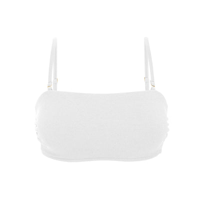Product Front: Rio De Sol Top Top Sand-White Bandeau-Reto