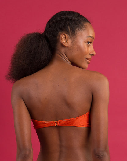 Image 08: Rio De Sol Top Top Paprica Bandeau-Joy