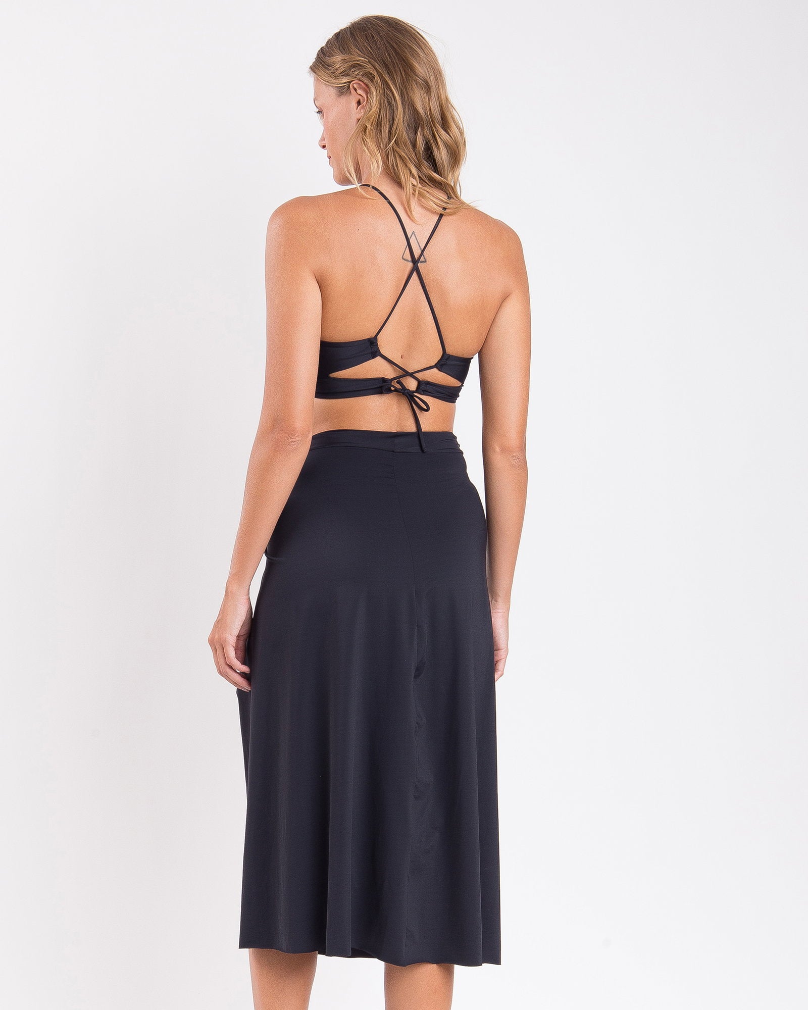 Image 05: Rio De Sol Beach Skirt Nero Long-Skirt-Knot