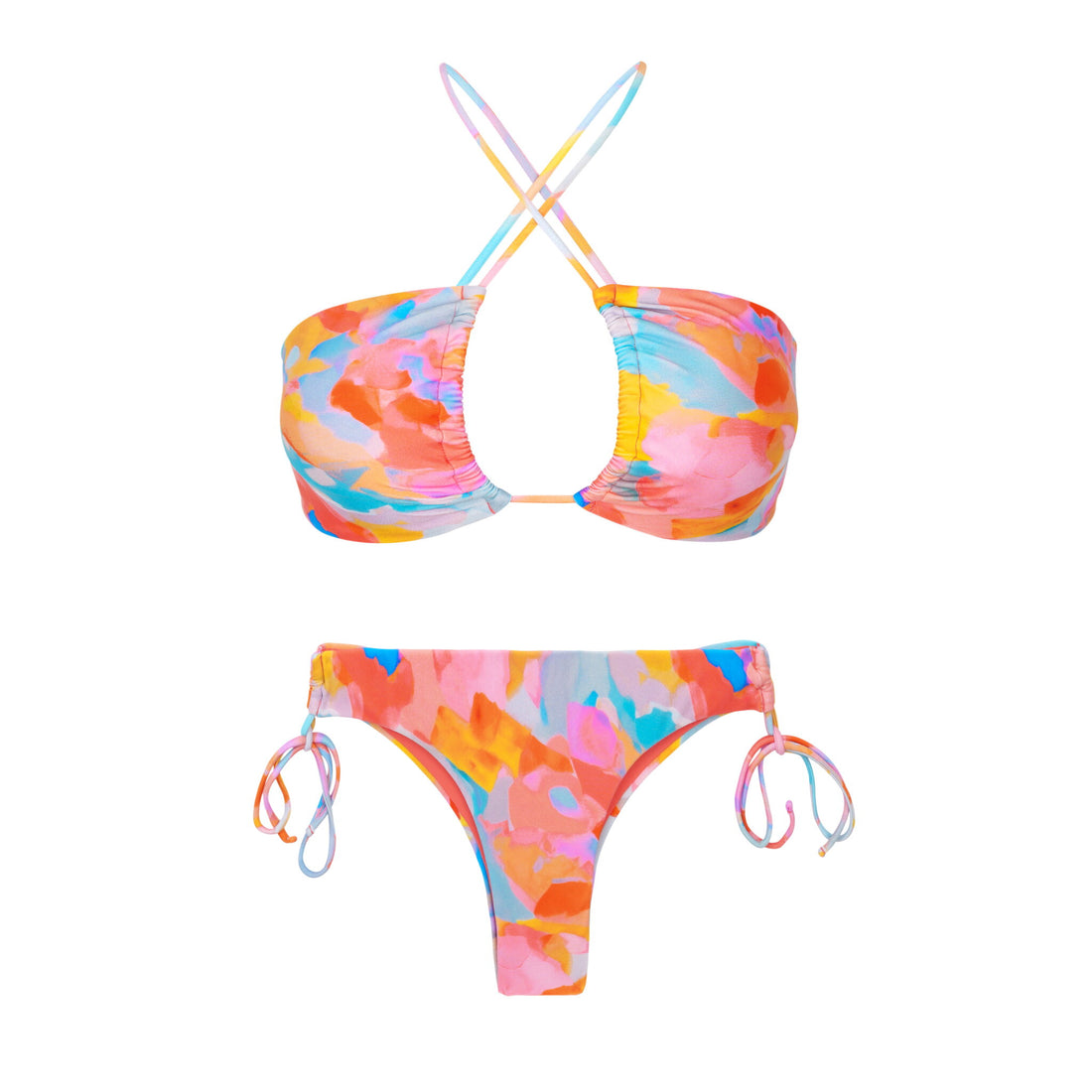 Product Front: Rio De Sol Two Piece Swimwear Set Cloud Camille Angel