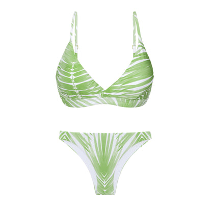Product Front: Rio De Sol Two Piece Swimwear Set Palms Paola Leblon