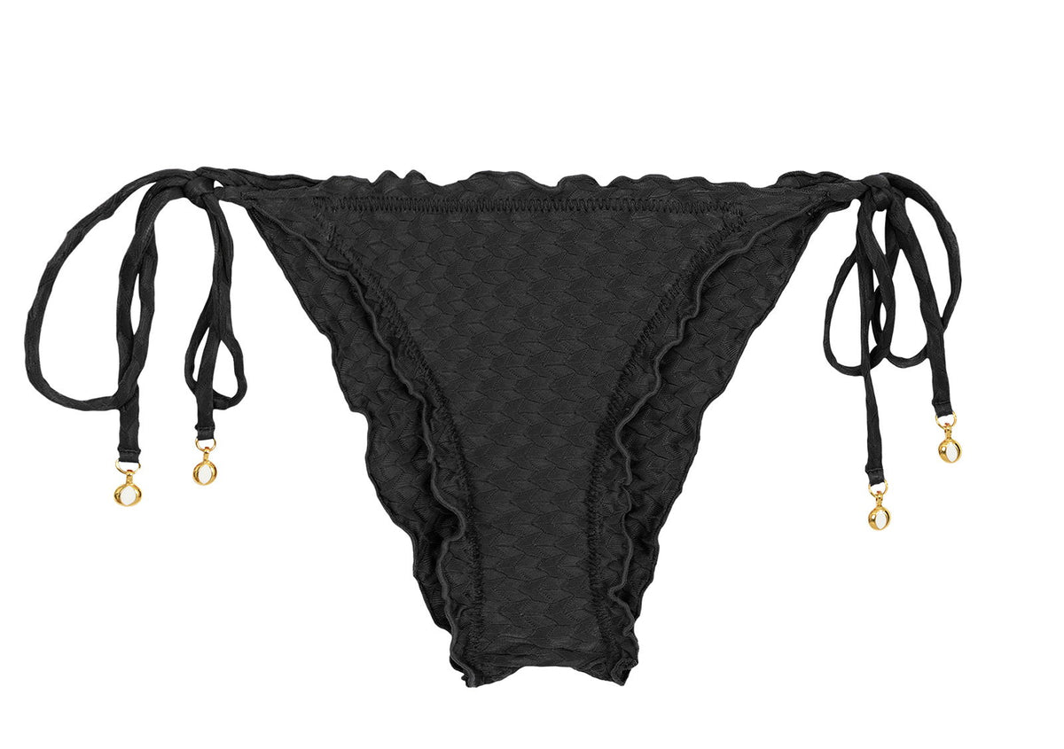 Product Front: Rio De Sol Bikini Bottoms Bottom Kiwanda Preto Frufru