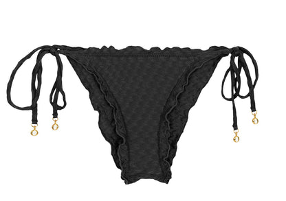 Product Front: Rio De Sol Bikini Bottoms Bottom Kiwanda Preto Frufru