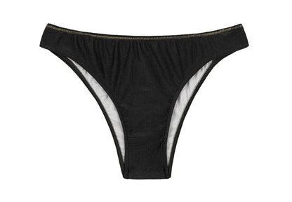 Product Front: Rio De Sol Bikini Bottoms Bottom Shimmer-Black Essential