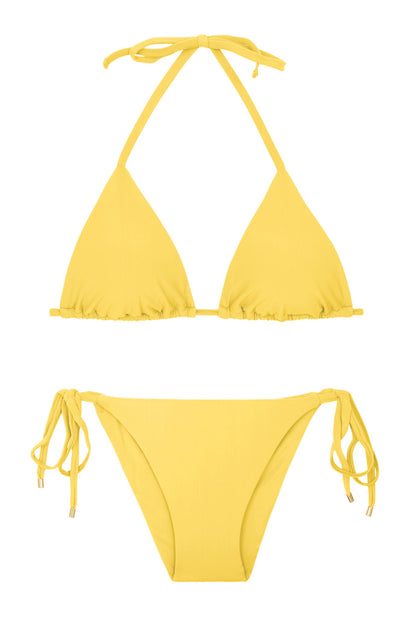 Product Front: Rio De Sol Two Piece Swimwear Set Amarelo Tri-Inv Lacinho