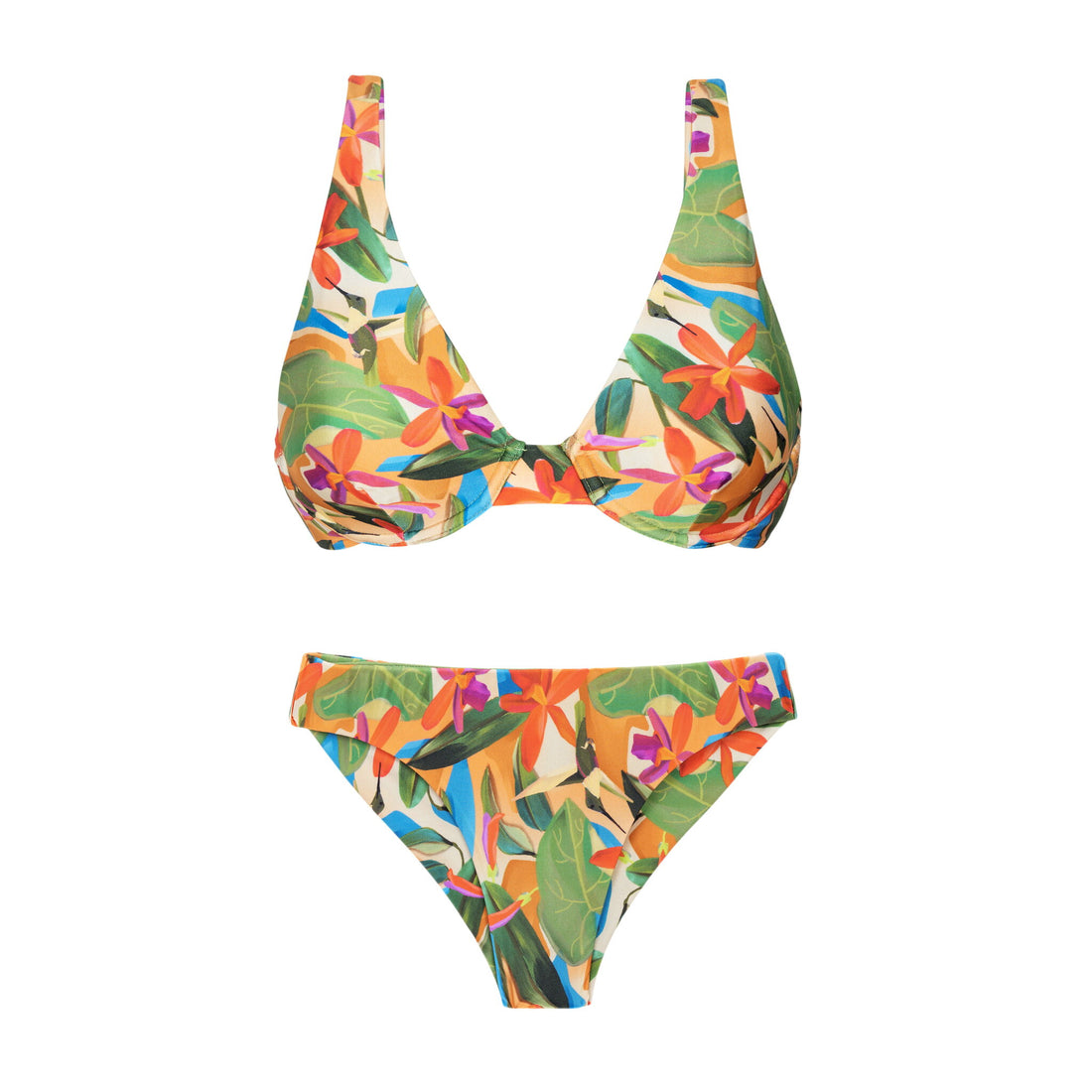 Product Front: Rio De Sol Two Piece Swimwear Set Tropical Chantal Nice