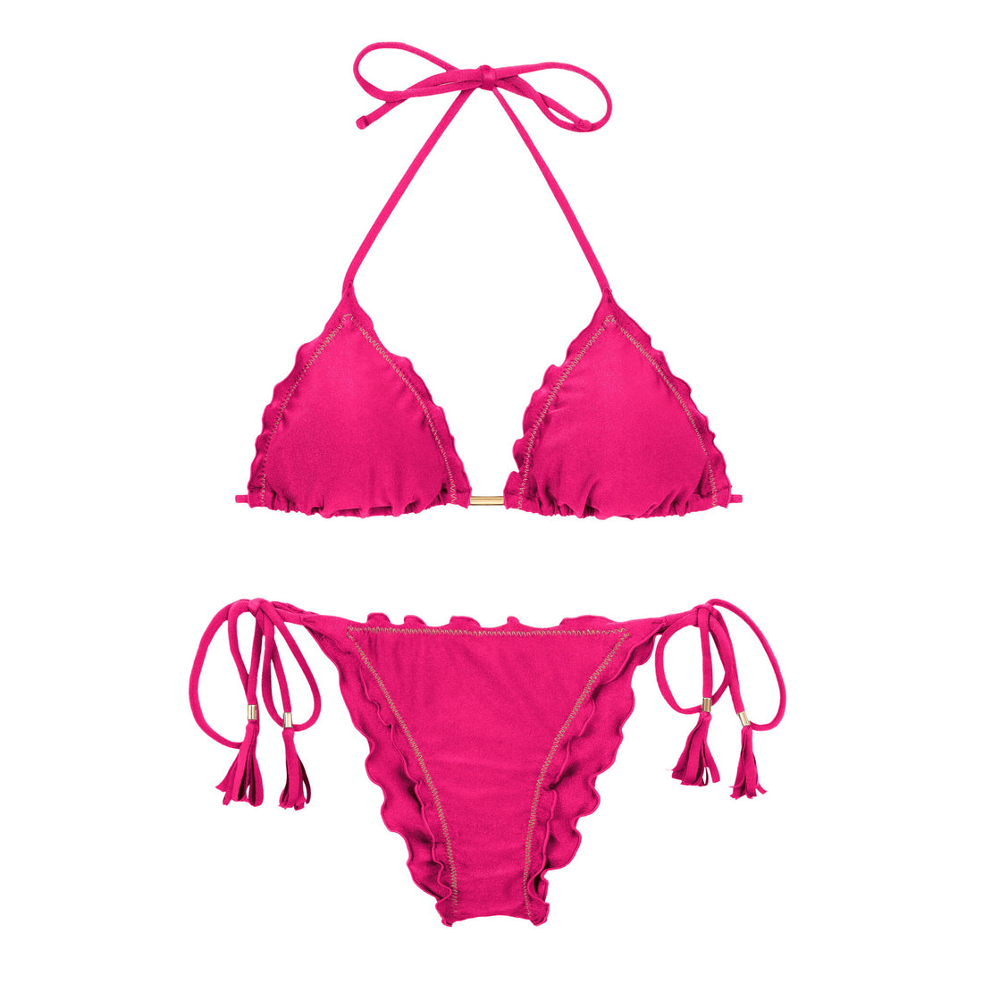 Product Front: Rio De Sol Two Piece Swimwear Set Shimmer-Olinda Frufru