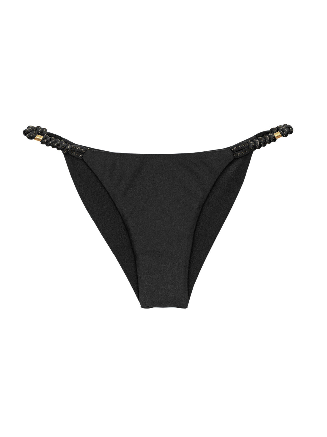 Product Front: Rio De Sol Bikini Bottoms Bottom Shimmer-Black Cheeky-Noa