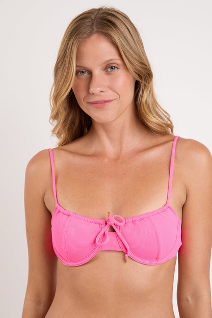 Gallery: Rio De Sol Bikini Tops Top Mtx-Ultrapink Balconet-Tie