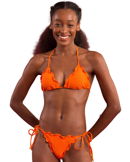 Gallery: Rio De Sol Two Piece Swimwear Set Dots-Orange Frufru