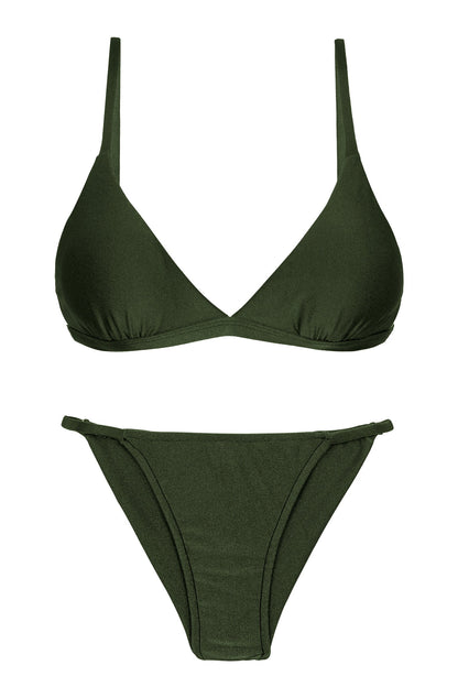 Product Front: Rio De Sol Two Piece Swimwear Set Croco Tri-Fixo Cheeky-Fixa
