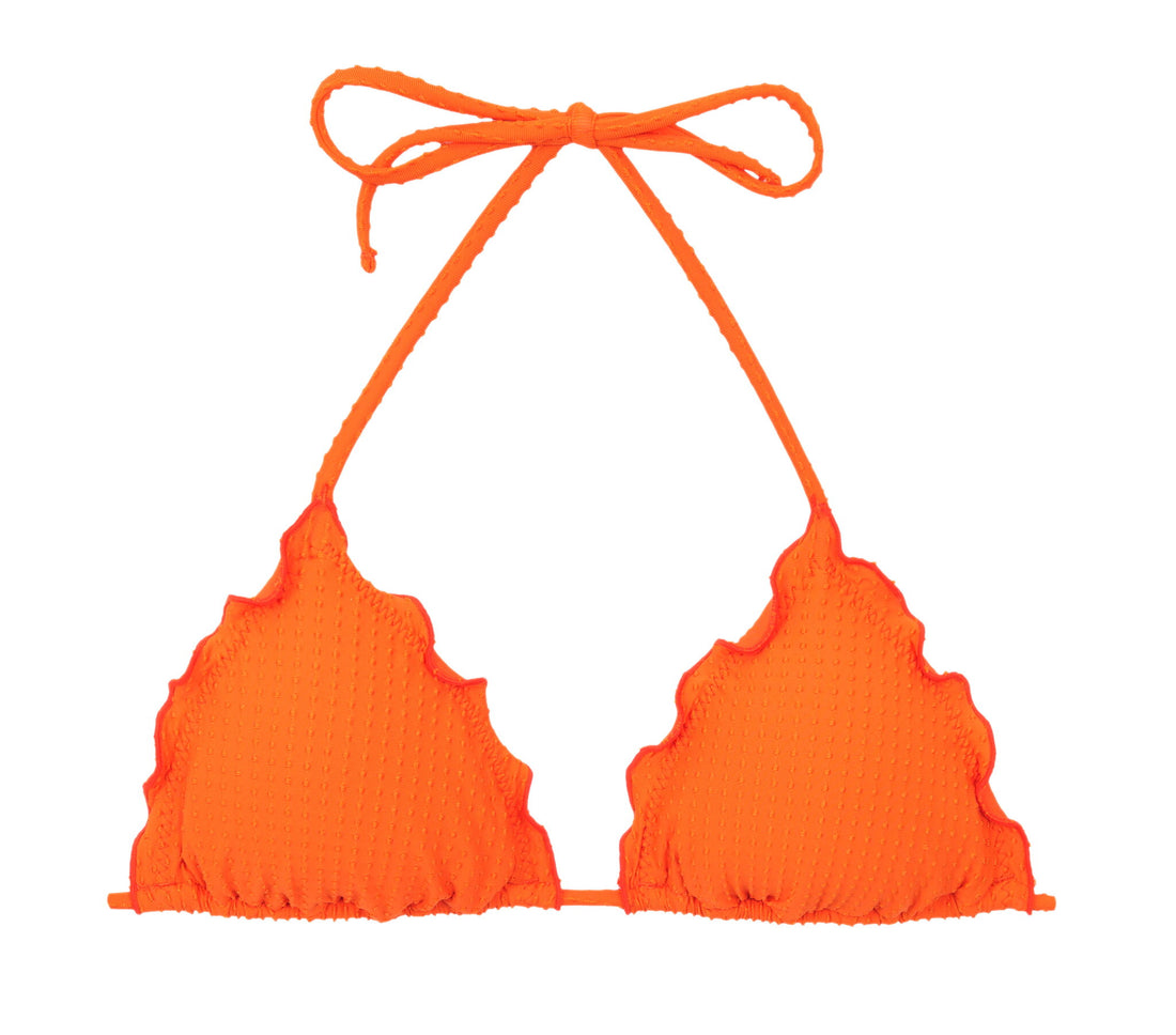 Product Front: Rio De Sol Bikini Tops Top Dots-Orange Frufru
